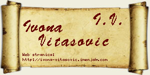 Ivona Vitasović vizit kartica